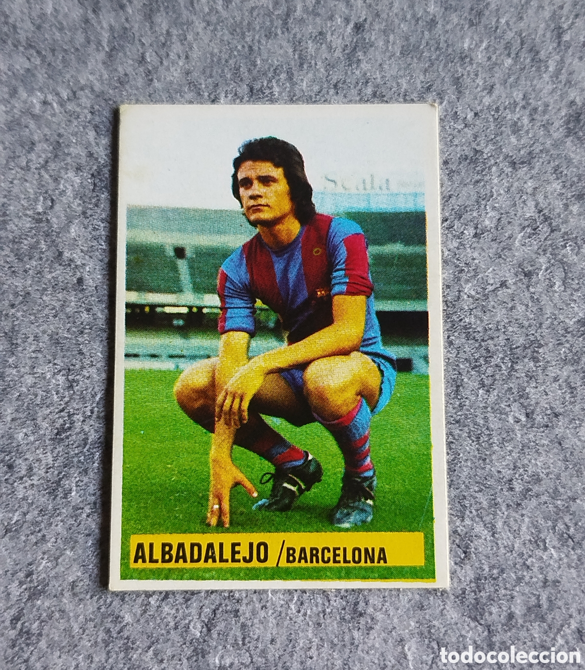 Cromos de Futebol: EXCELENTE SIN PEGAR ALBADALEJO FICHAJE 10 FC BARCELONA 74 75 1974 1975 ESTE CROMO NUNCA PEGADO