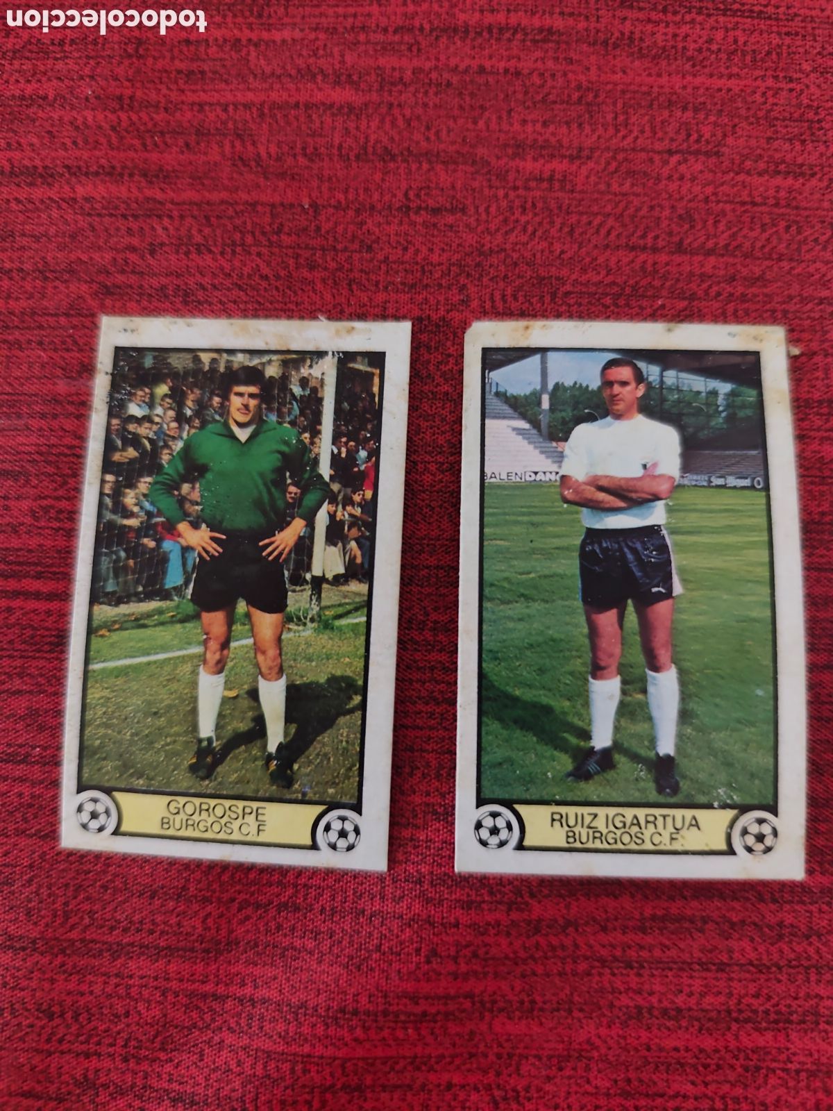 Cromos de f&uacute;tbol: 2 CROMOS BURGOS EDICIONES ESTE 1979 1980