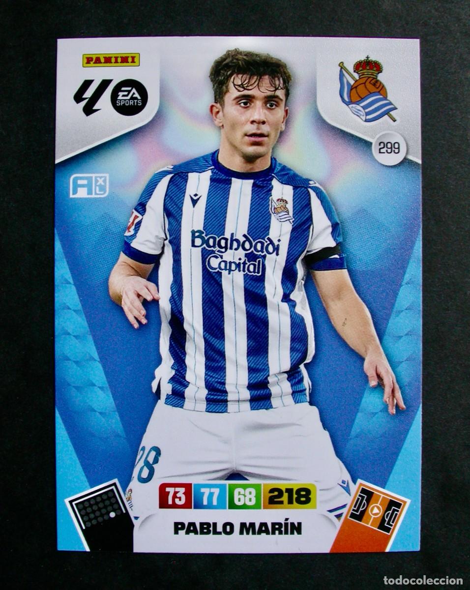 Football Stickers: 299 PABLO MAR&Iacute;N / REAL SOCIEDAD / ADRENALYN XL LIGA 2025-2026 25-26 / PANINI