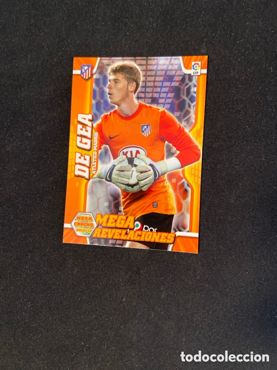 Football Stickers: DE GEA 404 REVELACIONES (ATL&Eacute;TICO MADRID) PANINI MEGACRACKS 2010-2011 10 11 CROMO CARTA M-6