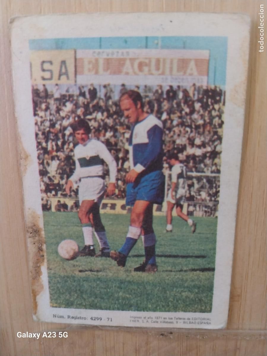 Cromos de f&uacute;tbol: PINI SABADELL ED FHER LIGA 1971 72 71 CROMO ORIGINAL RECUPERADO