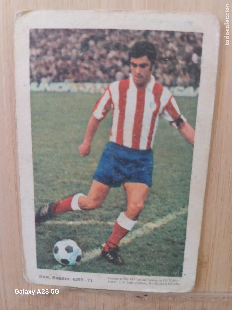 Cromos de f&uacute;tbol: QUIQUE AT ATLETICO MADRID ED FHER LIGA 1971 72 71 CROMO ORIGINAL RECUPERADO