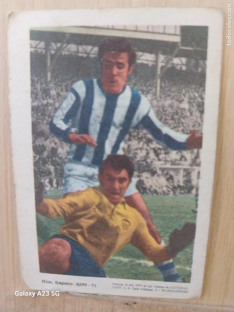 Football Stickers: SEIN REAL SOCIEDAD ED FHER LIGA 1971 72 71 CROMO ORIGINAL RECUPERADO