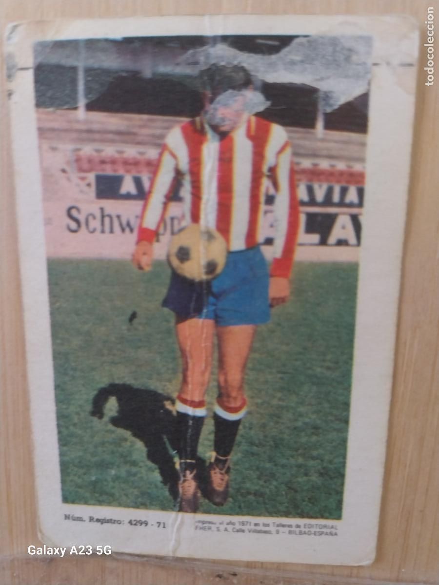 Cromos de f&uacute;tbol: HERRERO GIJON ED FHER LIGA 1971 72 71 CROMO ORIGINAL RECUPERADO