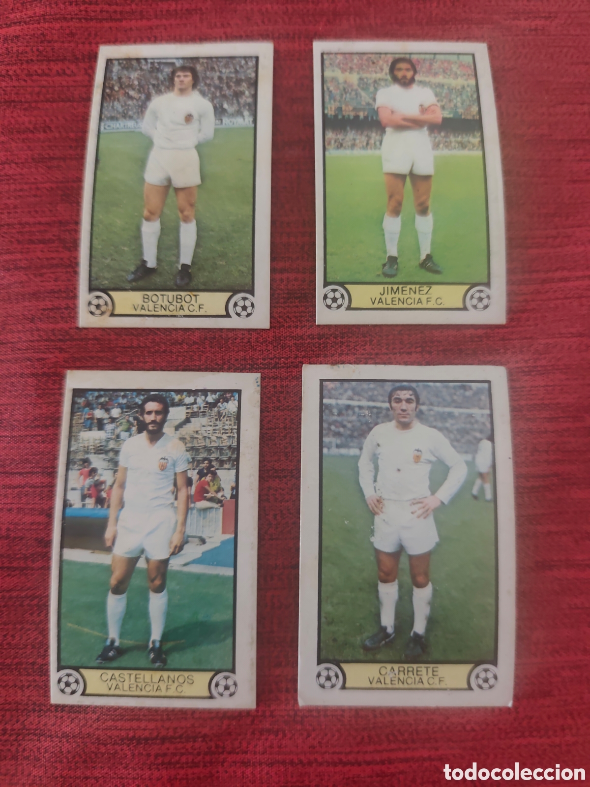 Cromos de f&uacute;tbol: 4 CROMOS VALENCIA EDICIONES ESTE 1979 1980