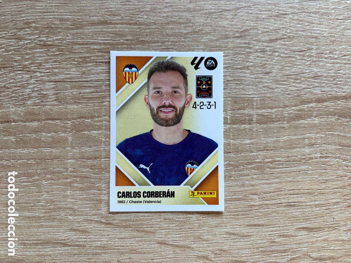 Cromos de f&uacute;tbol: 2 CORBERAN LIGA ESTE EDICIONES ESTE 2026 2027 26 27 VALENCIA CF