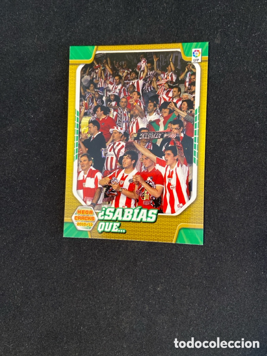 Cromos de f&uacute;tbol: SABIAS QUE BILBAO 406 PANINI MEGACRACKS 2010-2011 10 11 CROMO CARTA M-6
