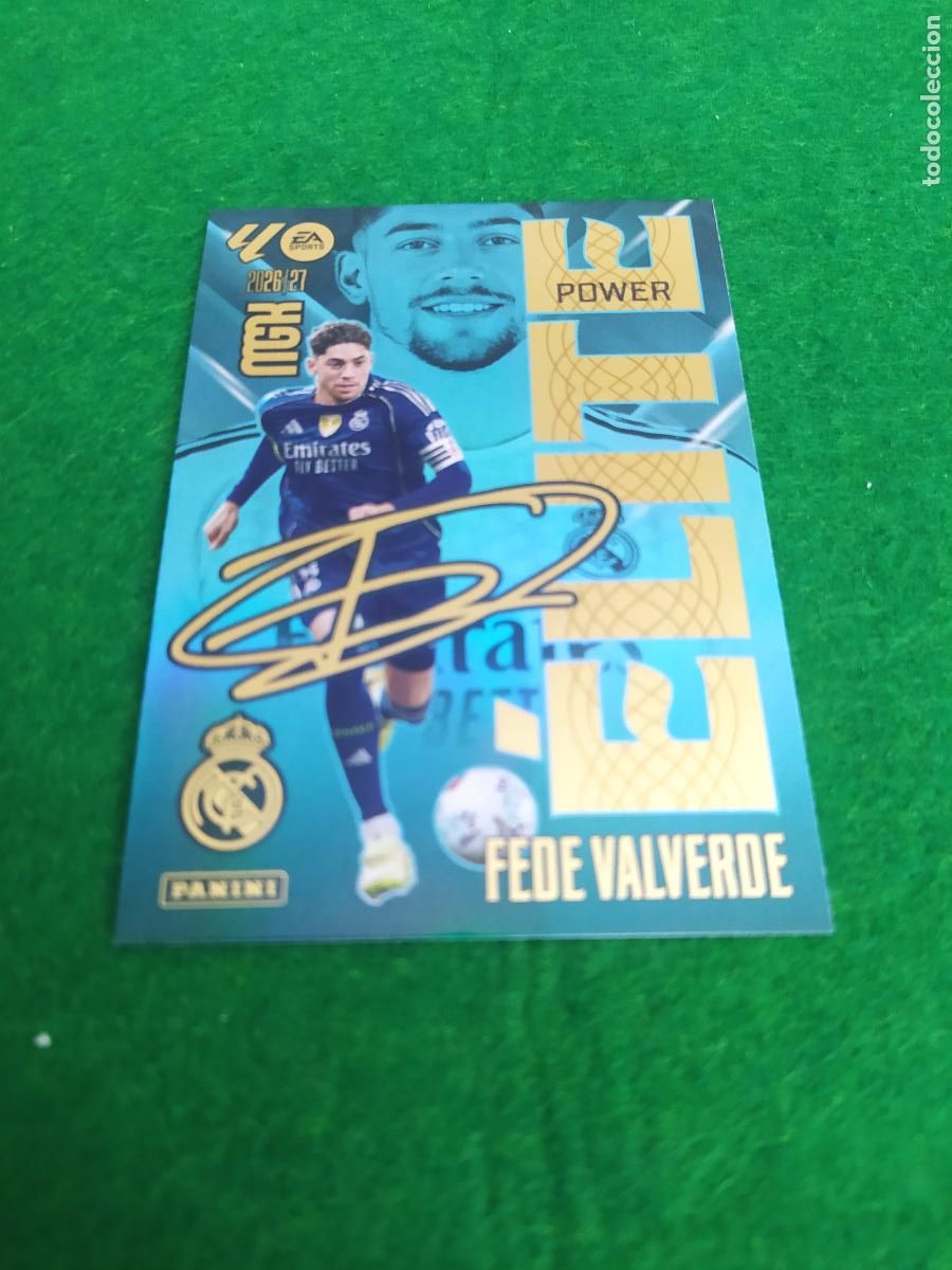 Cromos de f&uacute;tbol: MEGACRACKS 2026 2027 MGK 26 27 NUEVO - ELITE POWER N&ordm; 5P FEDE VALVERDE REAL MADRID