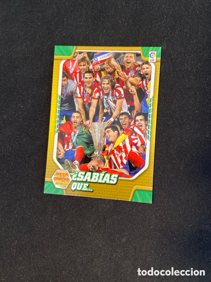 Cromos de f&uacute;tbol: SABIAS QUE 410 (ATL&Eacute;TICO MADRID) PANINI MEGACRACKS 2010-2011 10 11 CROMO CARTA M-6