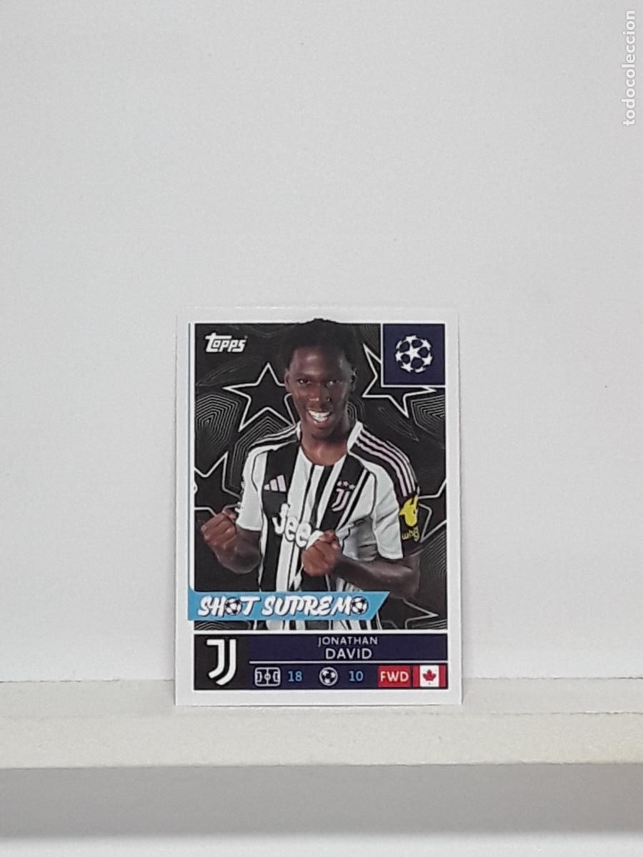 Cromos de Futebol: CHAMPIONS STICKER 2025 2026 25 26 ALBUM TOPPS LEAGUE N 250 JUVENTUS JONATHAN DAVID