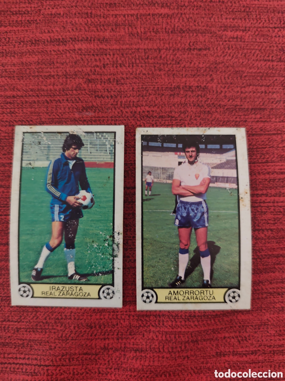 Cromos de Futebol: 2 CROMOS REAL ZARAGOZA EDICIONES ESTE 1979 1980