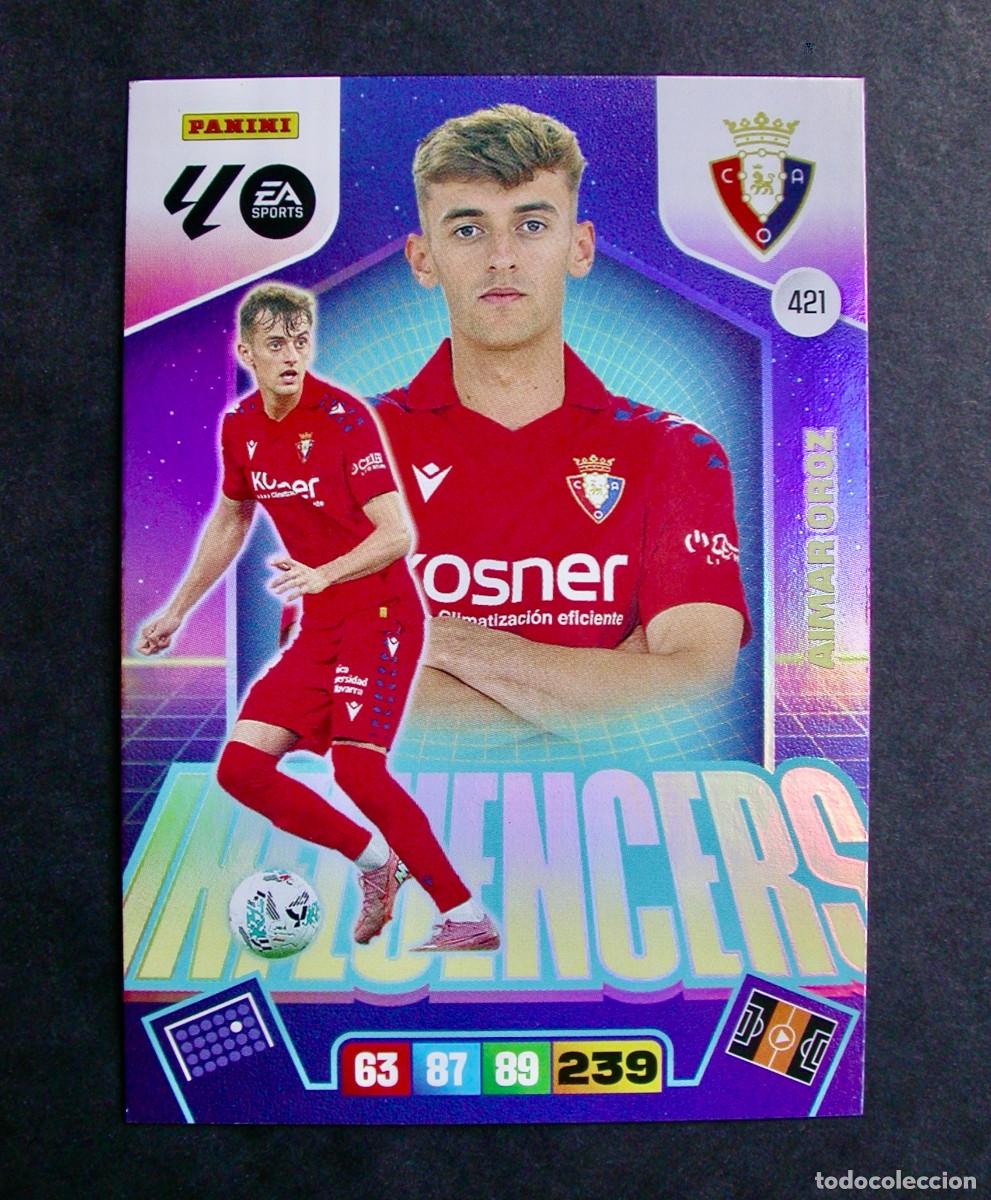 Cromos de Futebol: 421 AIMAR OROZ / INFLUENCERS / OSASUNA / ADRENALYN XL LIGA 2025-2026 25-26 / PANINI