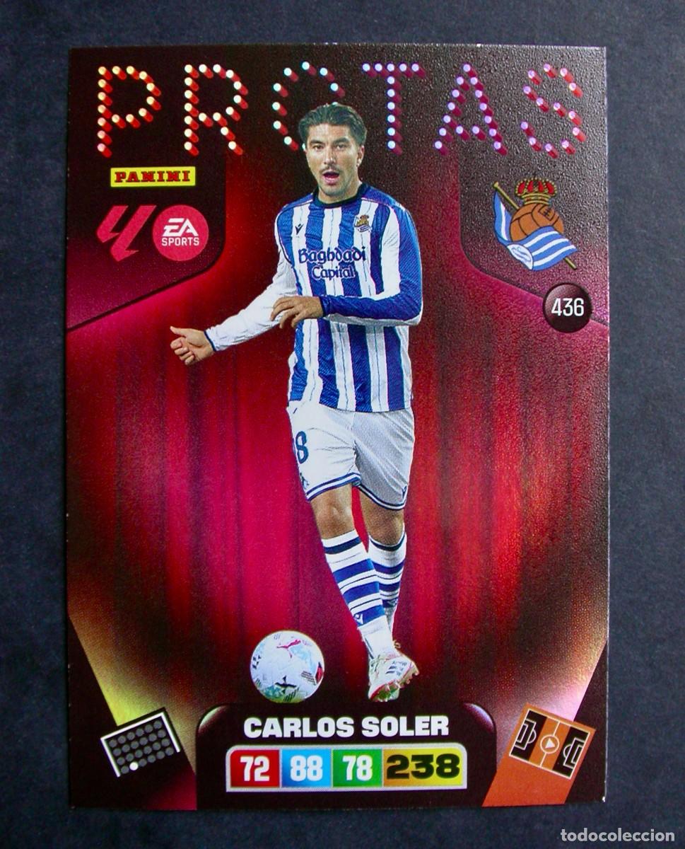 Cartes &agrave; collectionner de Football: 436 CARLOS SOLER / PROTAS / REAL SOCIEDAD / ADRENALYN XL LIGA 2025-2026 25-26 / PANINI