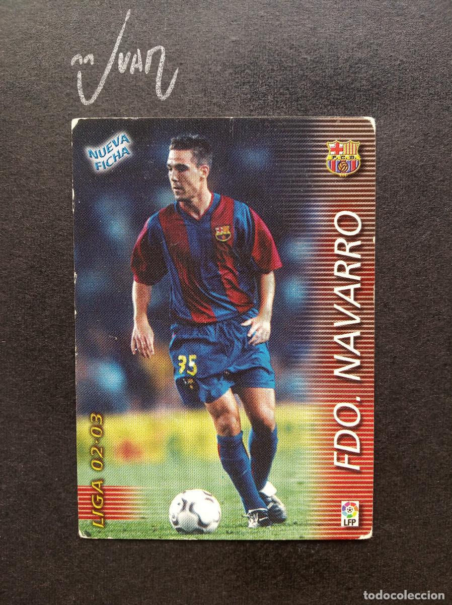 Cartes &agrave; collectionner de Football: N&ordm; 58 BIS FERNANDO NAVARRO BARCELONA ⚽ PANINI &reg; FICHAS MEGACRACKS 2002 2003 LIGA 02 03 MEGA CRACKS