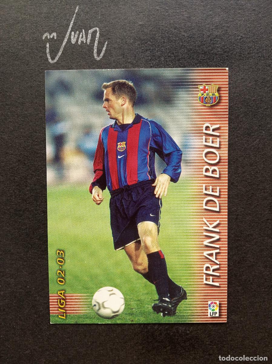 Cartes &agrave; collectionner de Football: N&ordm; 60 FRANK DE BOER BARCELONA HOLANDA ⚽ PANINI &reg; FICHAS MEGACRACKS 2002 2003 LIGA 02 03 MEGA CRACKS