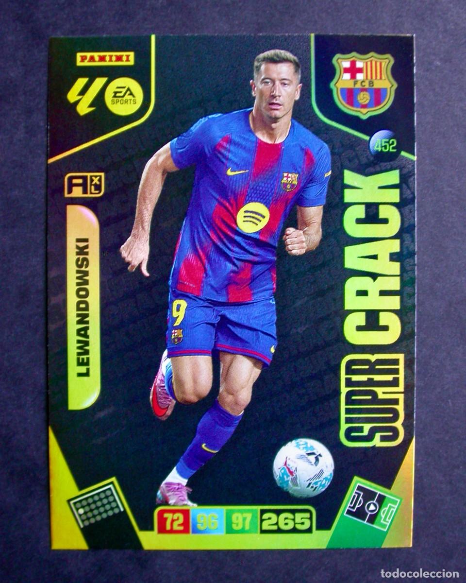 Cartes &agrave; collectionner de Football: 452 LEWANDOWSKI / SUPER CRACK / F.C. BARCELONA / ADRENALYN XL LIGA 2025-2026 25-26 / PANINI
