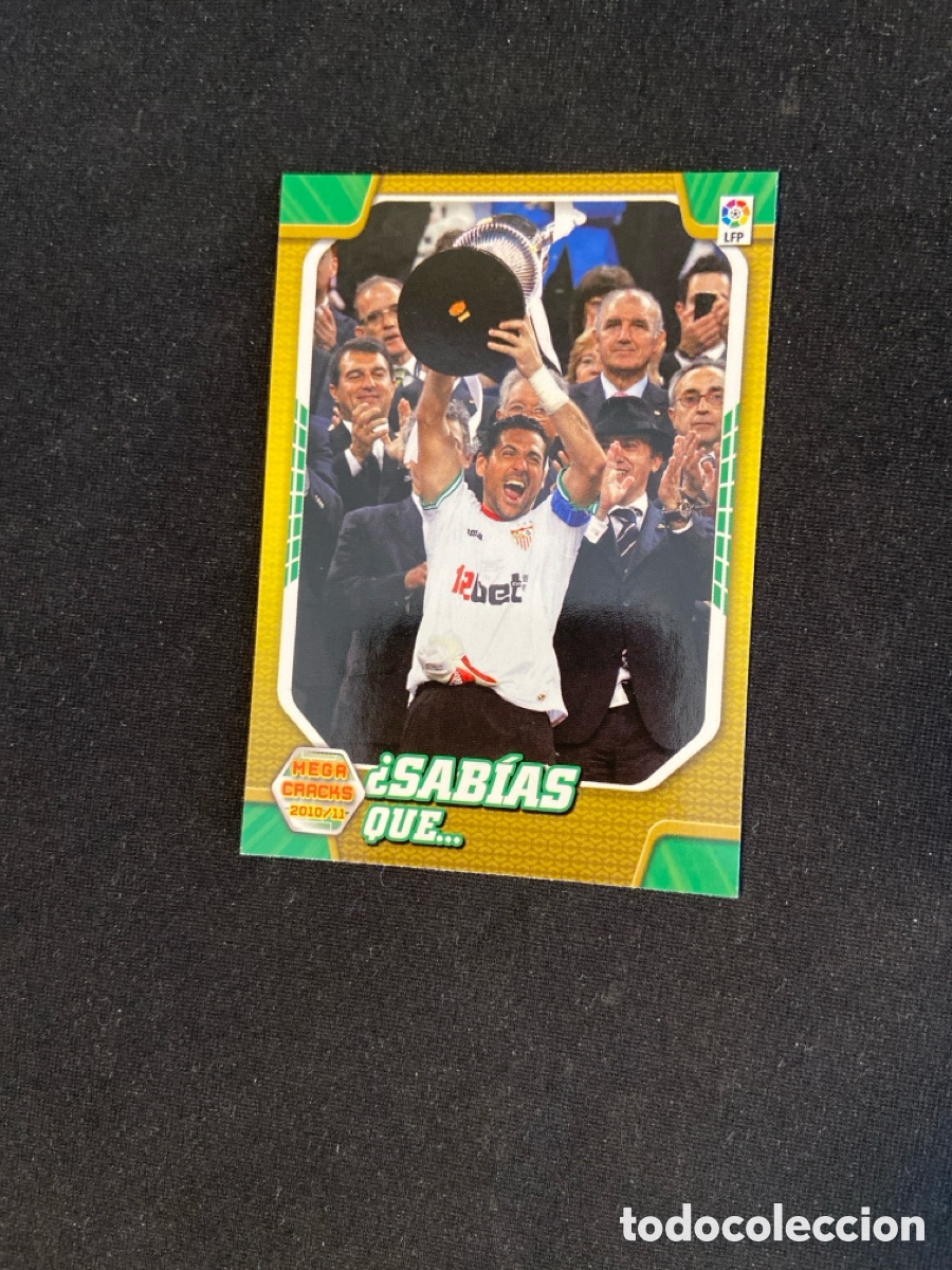 Football Stickers: SABIAS QUE PALOP 412 (SEVILLA) PANINI MEGACRACKS 2010-2011 10 11 CROMO CARTA M-6