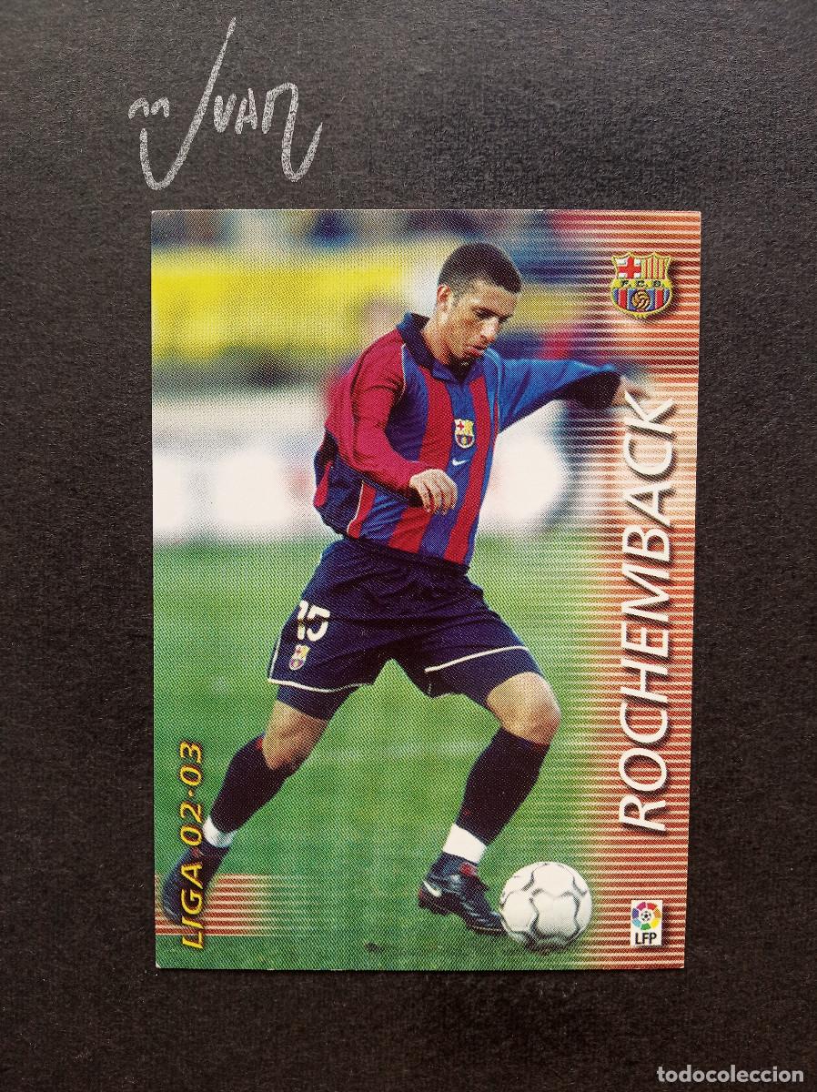 Cromos de f&uacute;tbol: N&ordm; 64 ROCHEMBACK FC BARCELONA BRASIL ⚽ PANINI &reg; FICHAS MEGACRACKS 2002 2003 LIGA 02 03 MEGA CRACKS