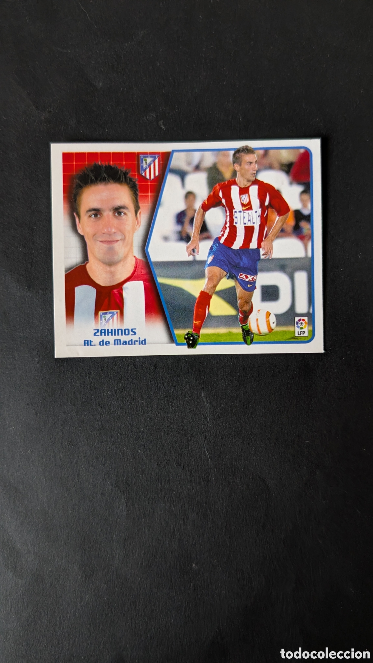 Figurine di Calcio: ZAHINOS ATLETICO MADRID COLOCA LIGA ESTE 2005/06 05 06 NUNCA PEGADO SIN PEGAR