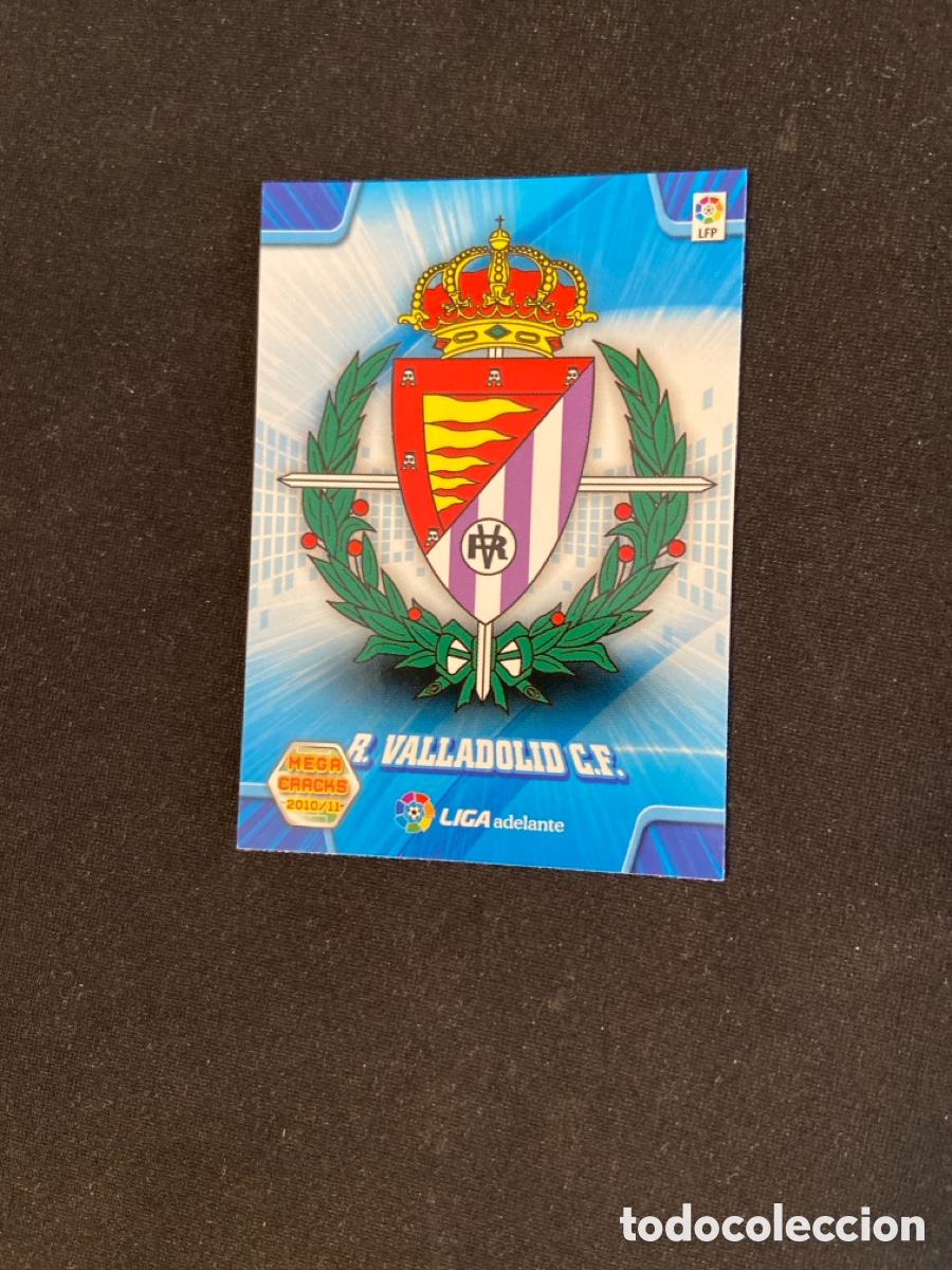 Figurine di Calcio: ESCUDO 415 (VALLADOLID) PANINI MEGACRACKS 2010-2011 10 11 CROMO CARTA M-6