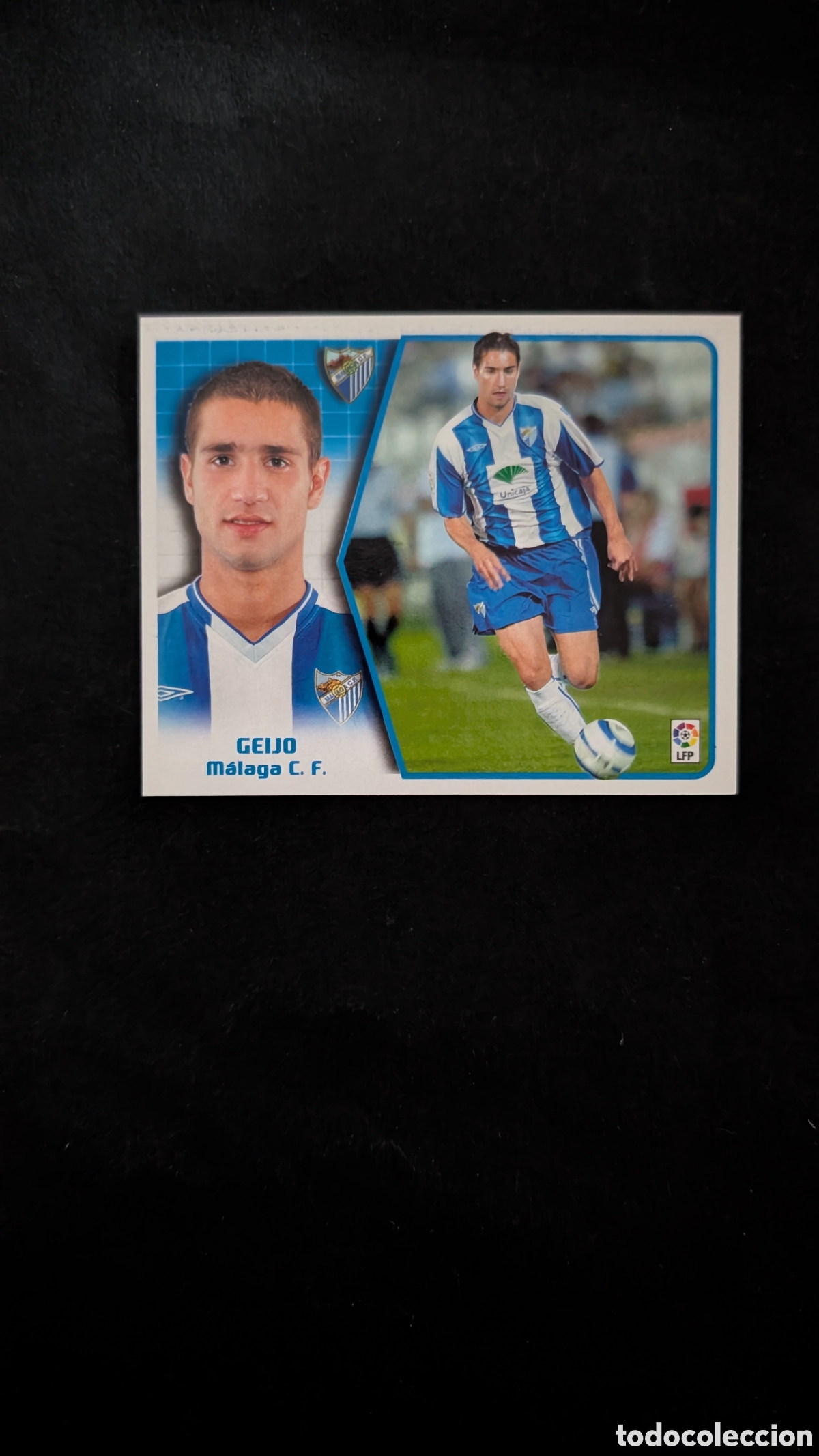 Cromos de f&uacute;tbol: GEIJO MALAGA LIGA ESTE 2005/06 05 06 NUNCA PEGADO SIN PEGAR
