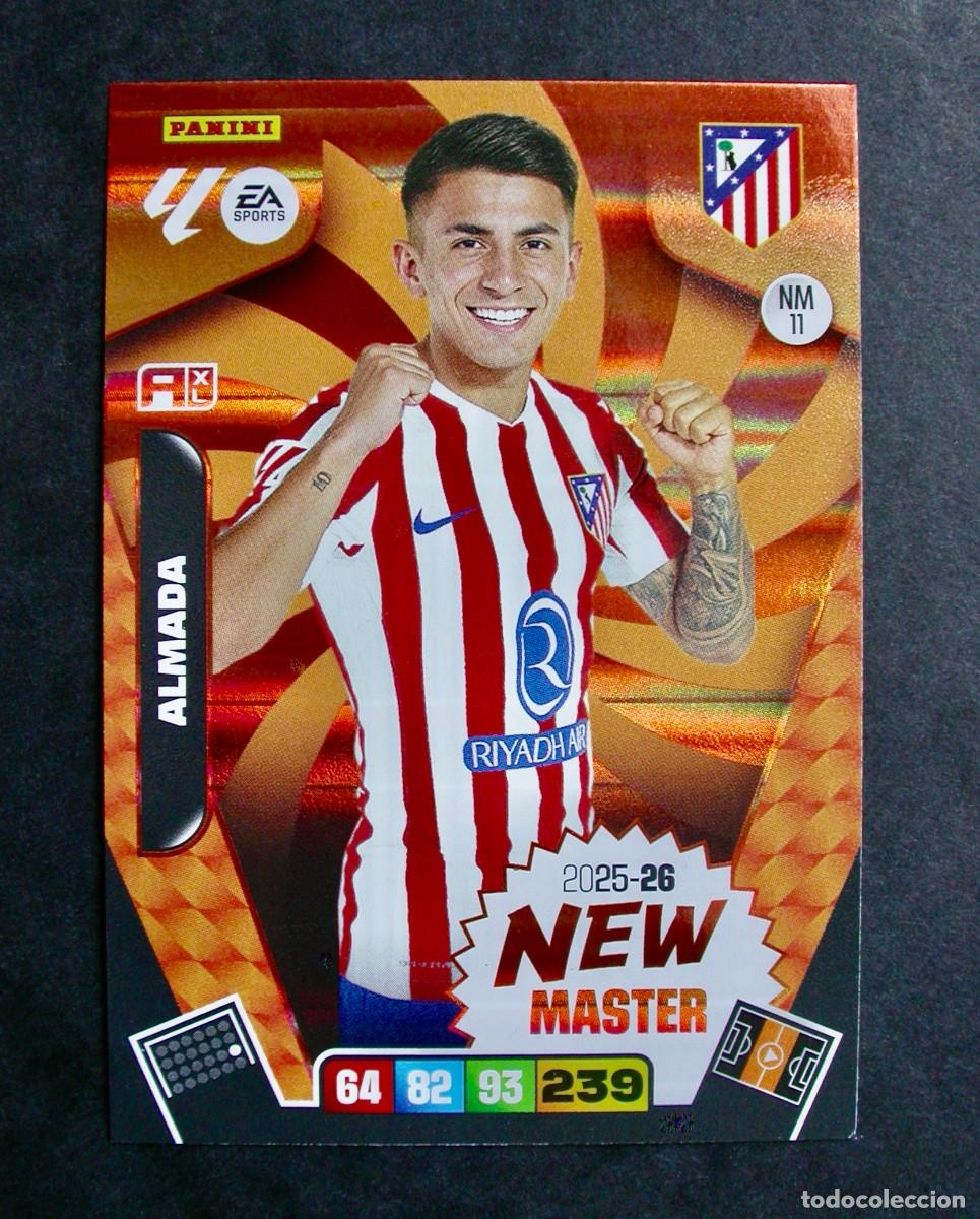 Cromos de f&uacute;tbol: NM 11 ALMADA / NEW MASTER / AT. MADRID / ADRENALYN XL LIGA 2025-2026 25-26 / PANINI