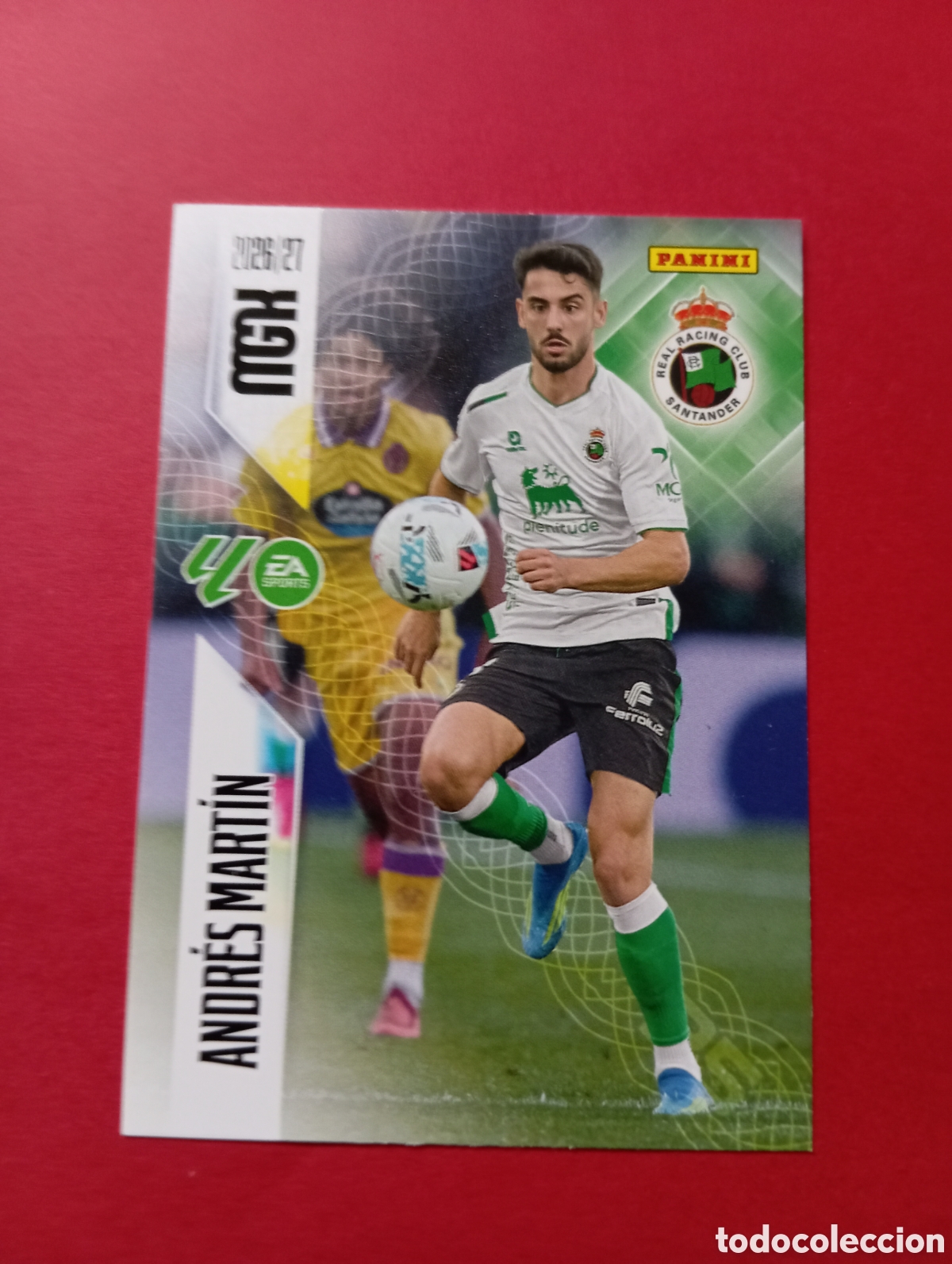 Cromos de f&uacute;tbol: Andr&eacute;s Mart&iacute;n Racing de Santander n&deg;285 / PANINI MEGACRACKS 2026/2027