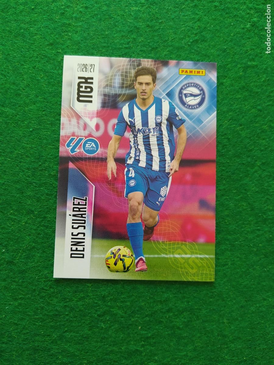 Cromos de f&uacute;tbol: MEGACRACKS 2026 2027 MGK 26 27 NUEVO - DEPORTIVO ALAVES N&ordm; 32 DENIS SUAREZ