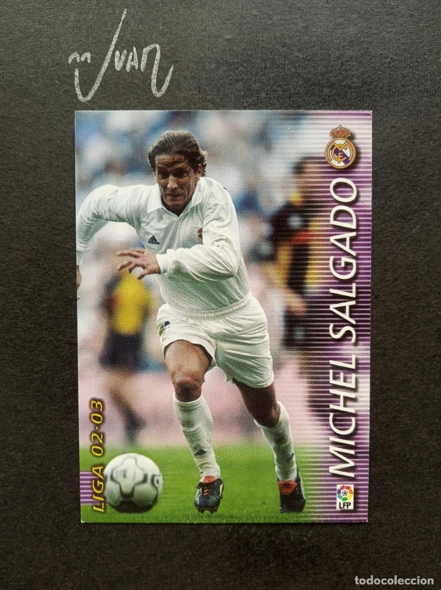 Football Stickers: N&ordm; 148 MICHEL SALGADO REAL MADRID ⚽ PANINI &reg; FICHAS MEGACRACKS 2002 2003 LIGA 02 03 MEGA CRACKS