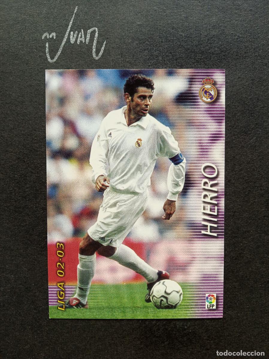 Football Stickers: N&ordm; 149 HIERRO REAL MADRID ESPA&Ntilde;A ⚽ PANINI &reg; FICHAS MEGACRACKS 2002 2003 LIGA 02 03 MEGA CRACKS