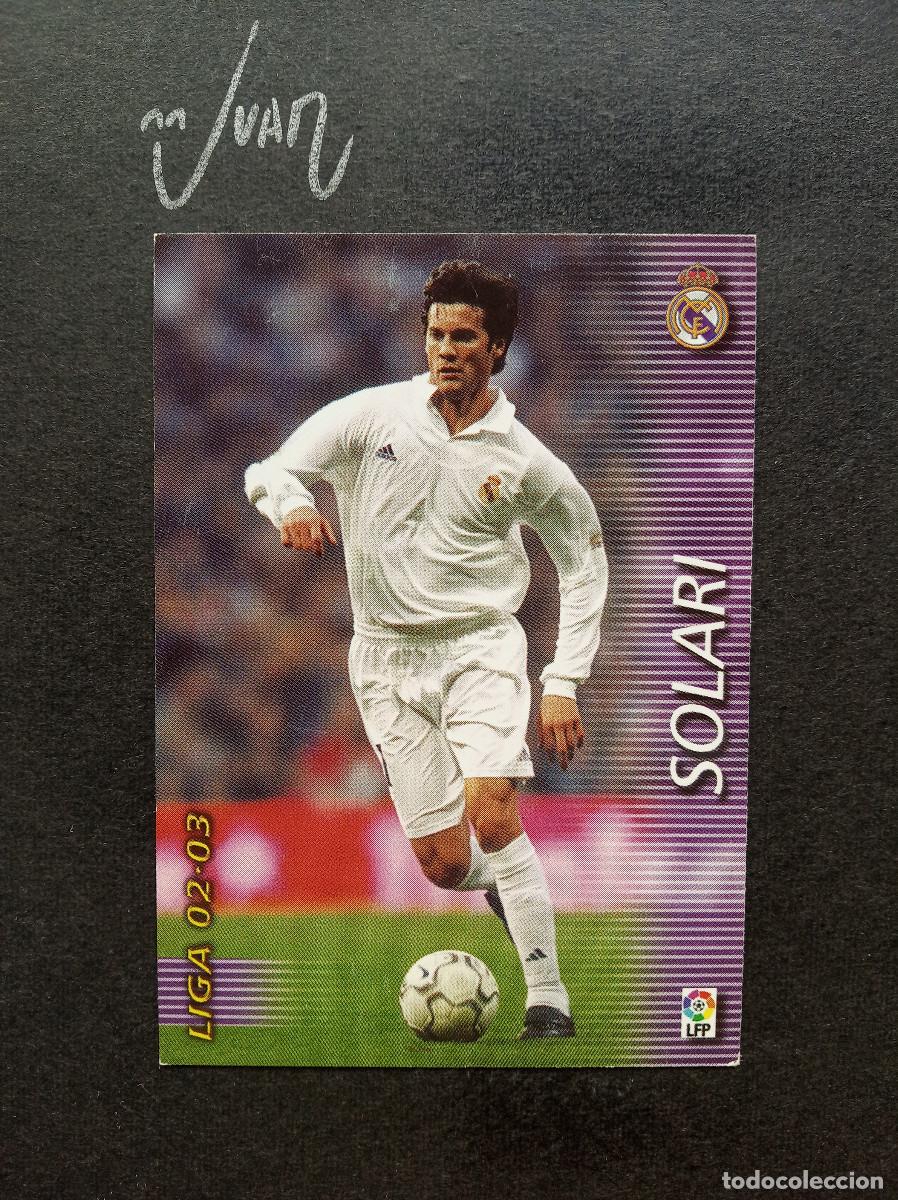 Cromos de Futebol: N&ordm; 155 SOLARI REAL MADRID ARGENTINA ⚽ PANINI &reg; FICHAS MEGACRACKS 2002 2003 LIGA 02 03 MEGA CRACKS