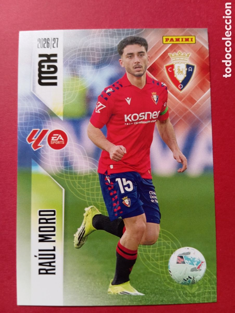 Cartes &agrave; collectionner de Football: Ra&uacute;l Moro Osasuna n&deg;267 / PANINI MEGACRACKS 2026/2027