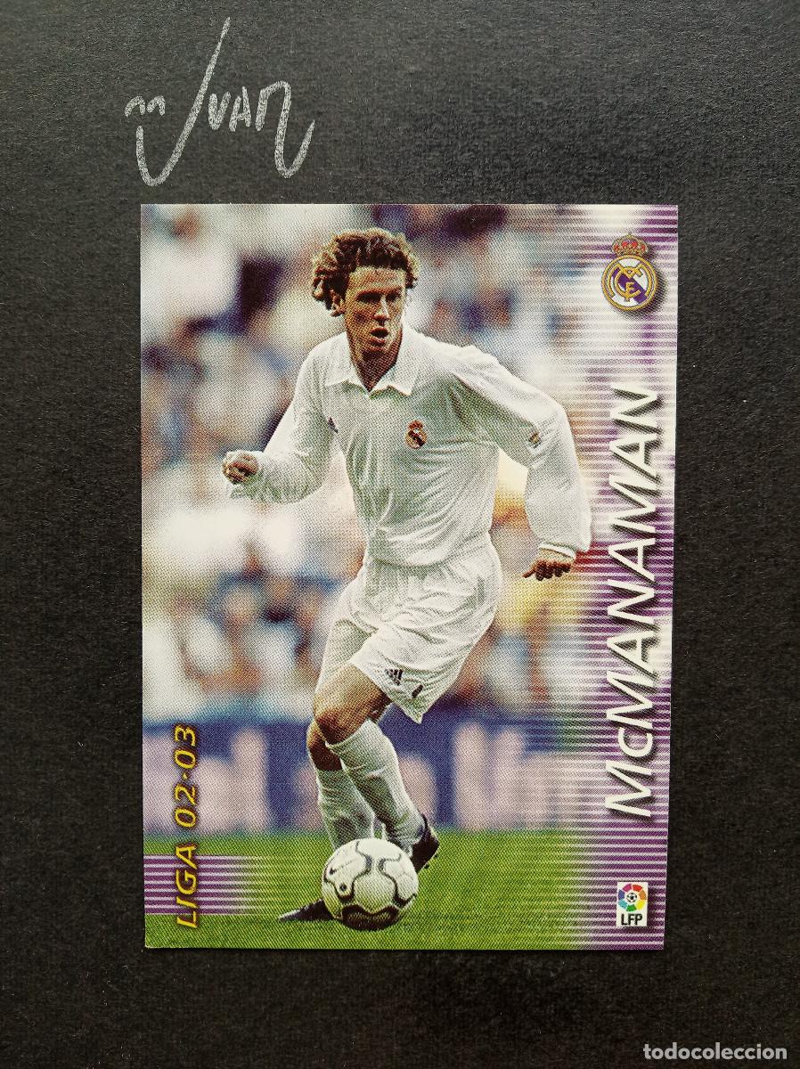 Cromos de Futebol: N&ordm; 156 McMANAMAN REAL MADRID INGLATERRA⚽ PANINI &reg; FICHAS MEGACRACKS 2002 2003 LIGA 02 03 MEGA CRACKS