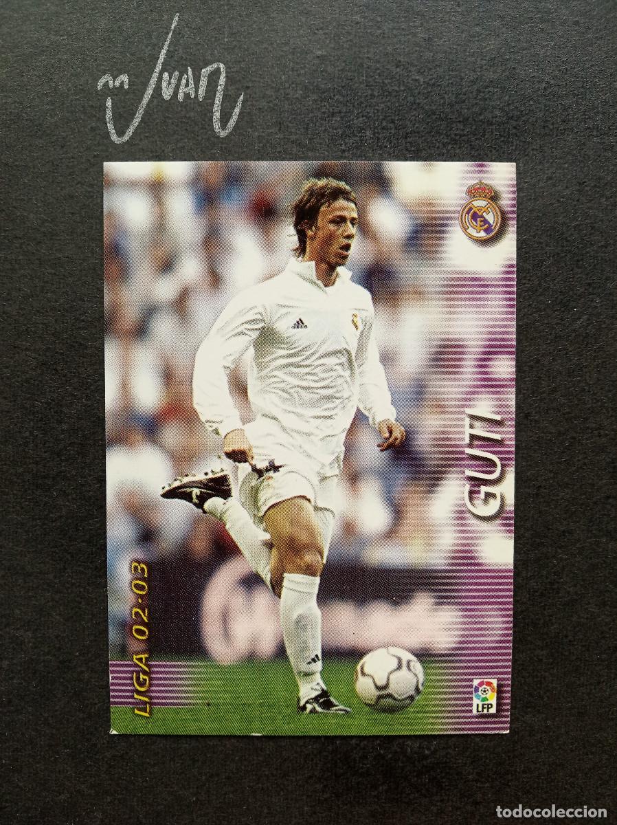 Cromos de Futebol: N&ordm; 159 GUTI REAL MADRID ESPA&Ntilde;A ⚽ PANINI &reg; FICHAS MEGACRACKS 2002 2003 LIGA 02 03 MEGA CRACKS
