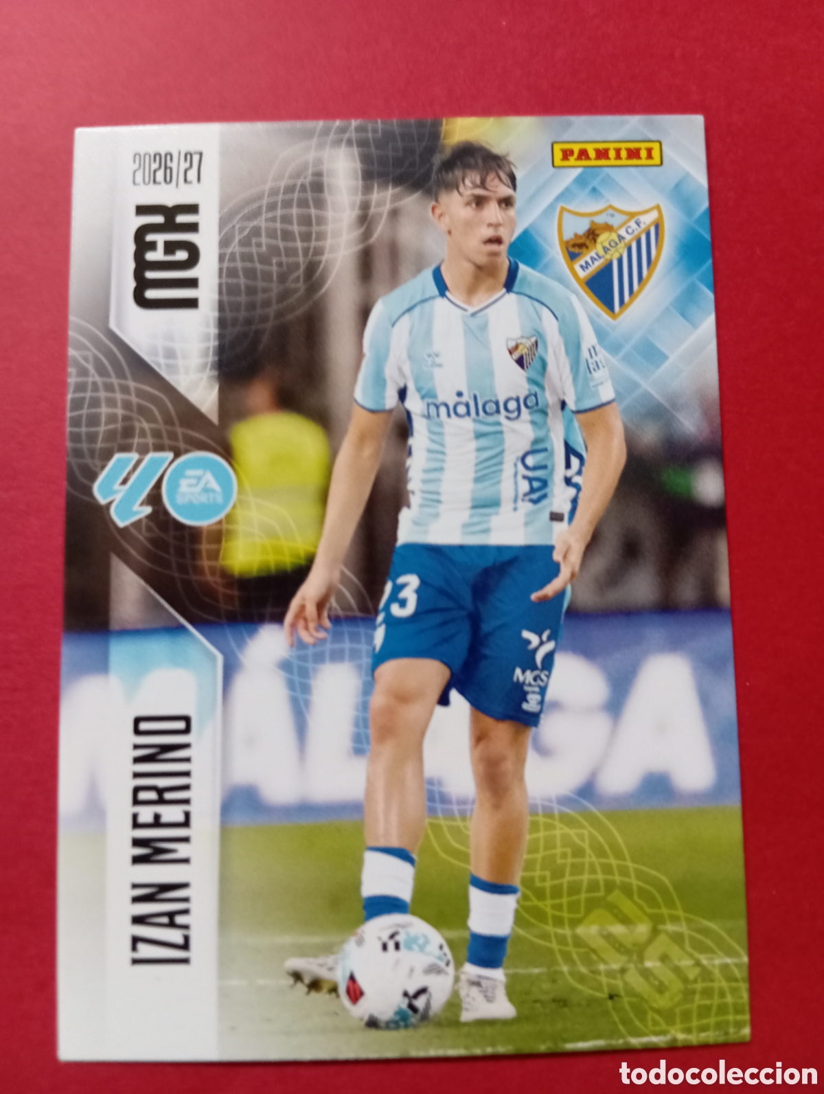 Cromos de f&uacute;tbol: Izan Merino M&aacute;laga n&deg;244 / PANINI MEGACRACKS 2026/2027