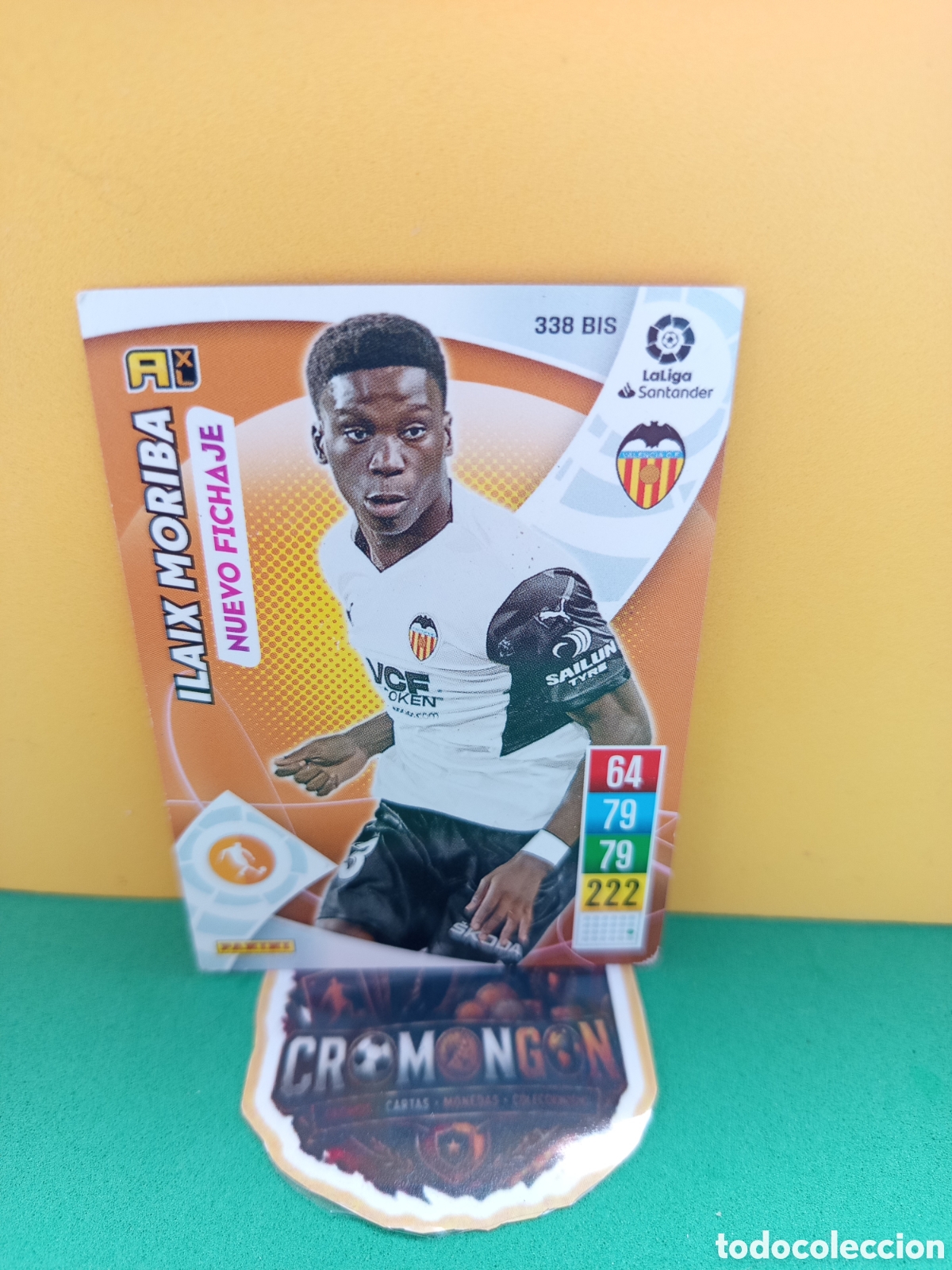 Cromos de f&uacute;tbol: ❇️ CROMO ⚽ ILAIX MORIBA VALENCIA 338 BIS NUEVO FICHAJE LIGA SANTANDER 21 22 2021 2022 ADRENALYN ❇️