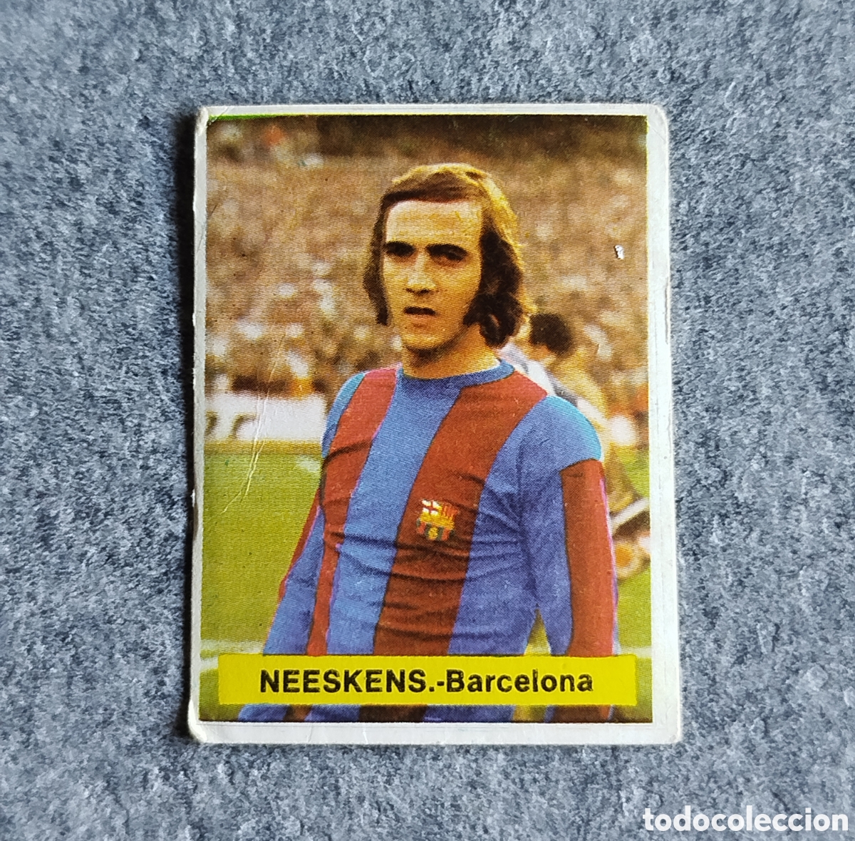 Cromos de f&uacute;tbol: FINI SIN PEGAR NEESKENS F.C. BARCELONA BAR&Ccedil;A 75 76 1975 1976 CROMO NUNCA PEGADO