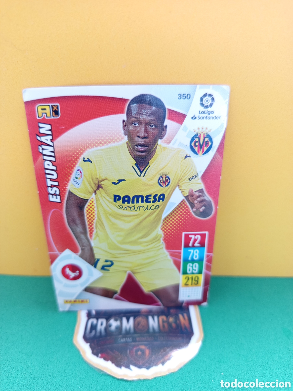 Cromos de f&uacute;tbol: ❇️ CROMO ⚽ CARD ESTUPI&Ntilde;AN VILLARREAL 350 LIGA SANTANDER 21 22 2021 2022 ADRENALYN ❇️