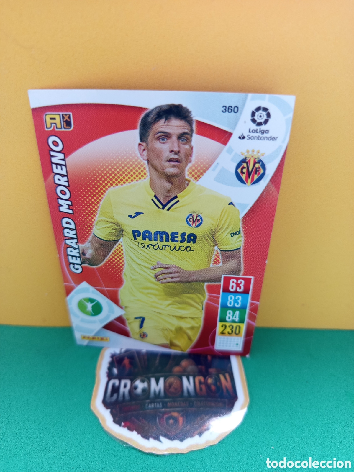 Cromos de f&uacute;tbol: ❇️ CROMO ⚽ CARD GERARD MORENO VILLARREAL 360 LIGA SANTANDER 21 22 2021 2022 ADRENALYN ❇️