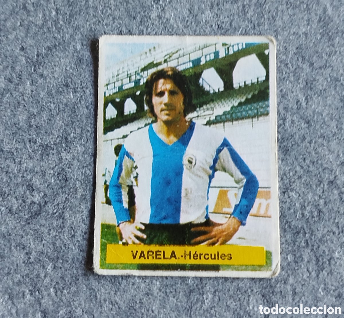 Cromos de f&uacute;tbol: FINI SIN PEGAR VARELA H&Eacute;RCULES 75 76 1975 1976 CROMO NUNCA PEGADO