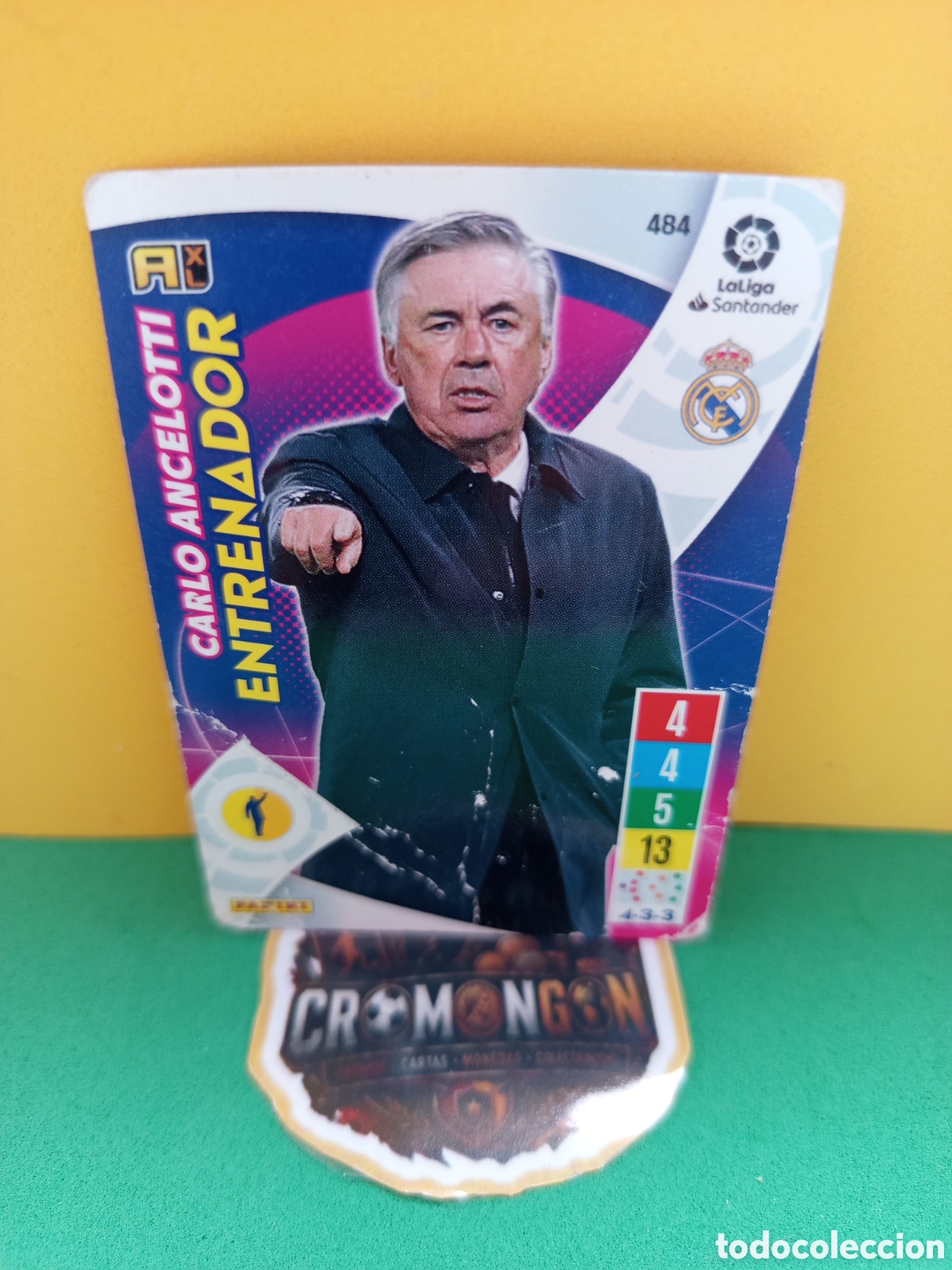 Cromos de f&uacute;tbol: ❇️ CROMO ⚽ CARD CARLO ANCELOTTI 484 ENTRENADOR LIGA 21 22 2021 2022 ADRENALYN ❇️