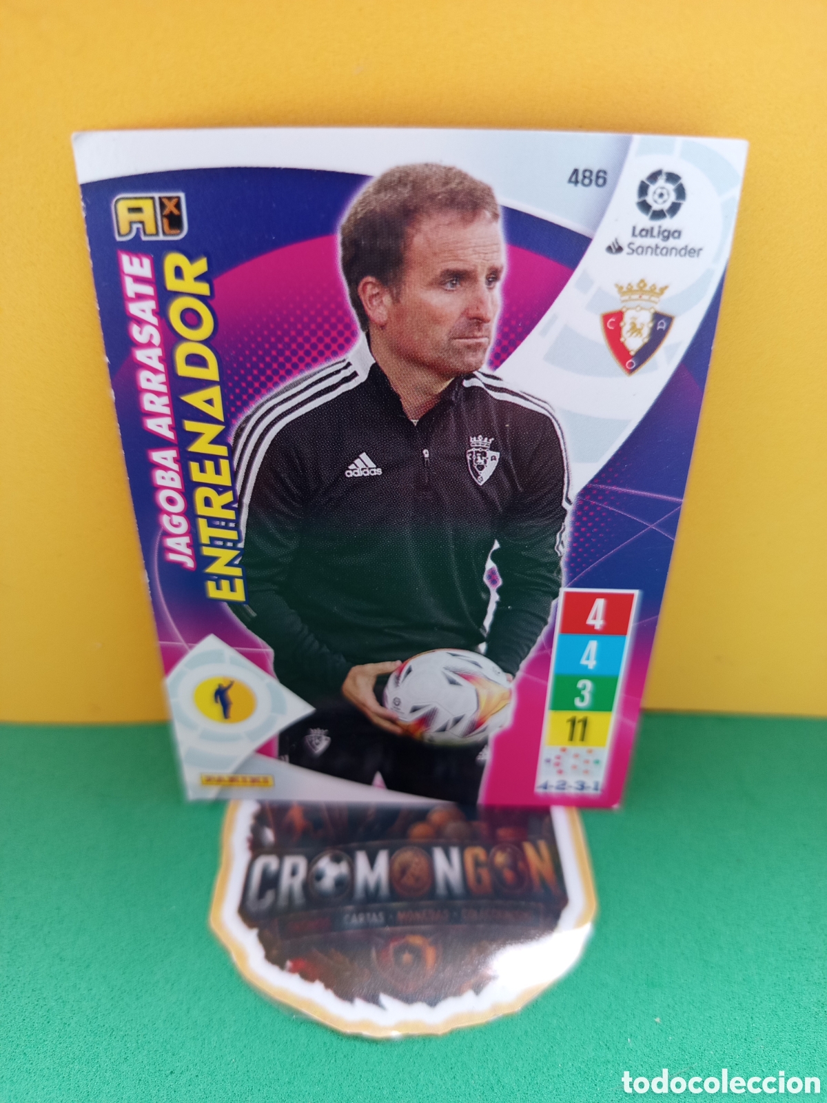 Cromos de f&uacute;tbol: ❇️ CROMO ⚽ CARD JAGOBA ARRASATE OSASUNA 486 ENTRENADOR LIGA 21 22 2021 2022 ADRENALYN ❇️