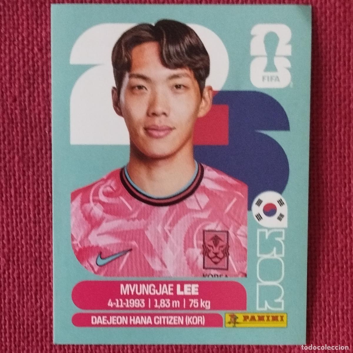 Cromos de f&uacute;tbol: MYUNGJAE LEE - KOR 9 - KOREA - MUNDIAL DE FUTBOL - FIFA WORLD CUP 2026