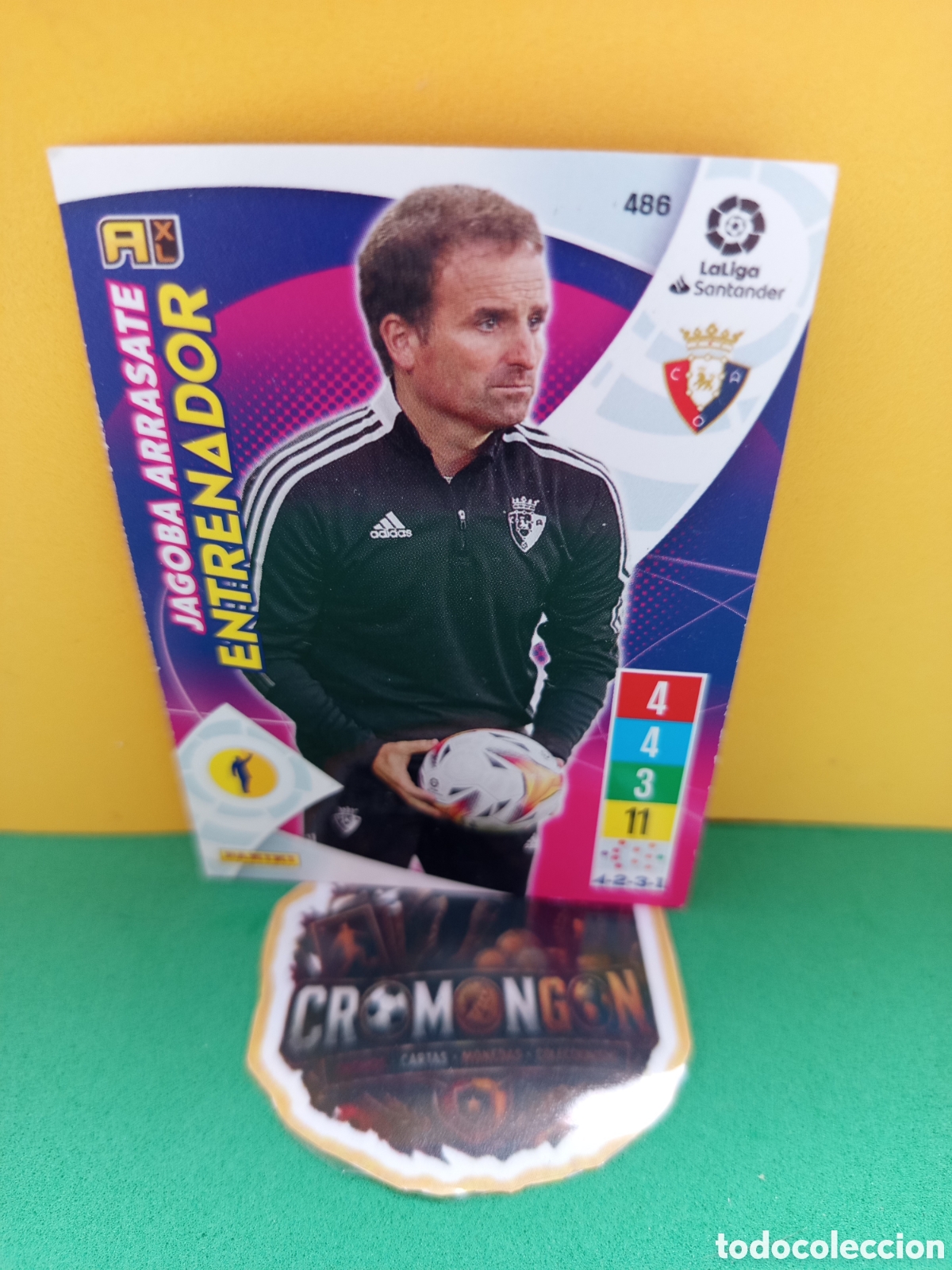 Cromos de f&uacute;tbol: ❇️ CROMO ⚽ CARD JAGOBA ARRASATE OSASUNA 486 ENTRENADOR LIGA 21 22 2021 2022 ADRENALYN ❇️
