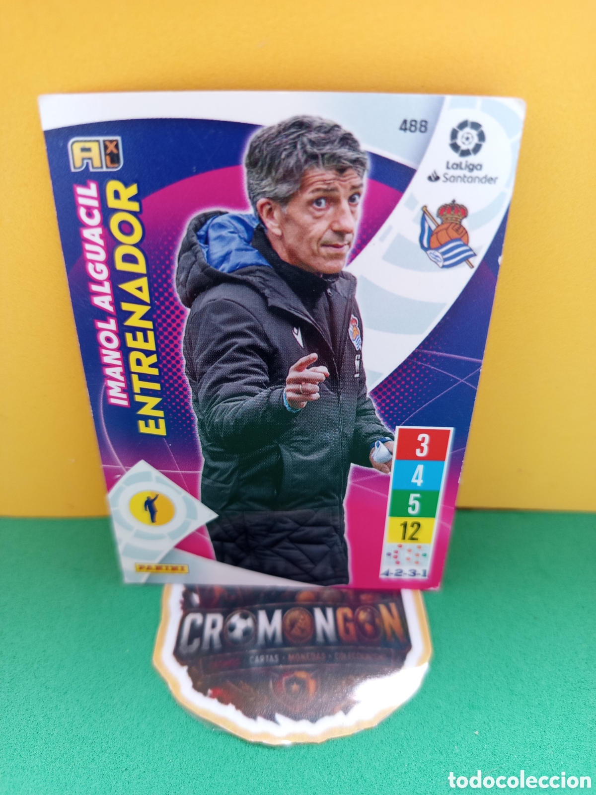 Cromos de f&uacute;tbol: ❇️ CROMO ⚽ CARD IMANOL ALGUACIL REAL SOCIEDAD 488 ENTRENADOR LIGA 21 22 2021 2022 ADRENALYN ❇️