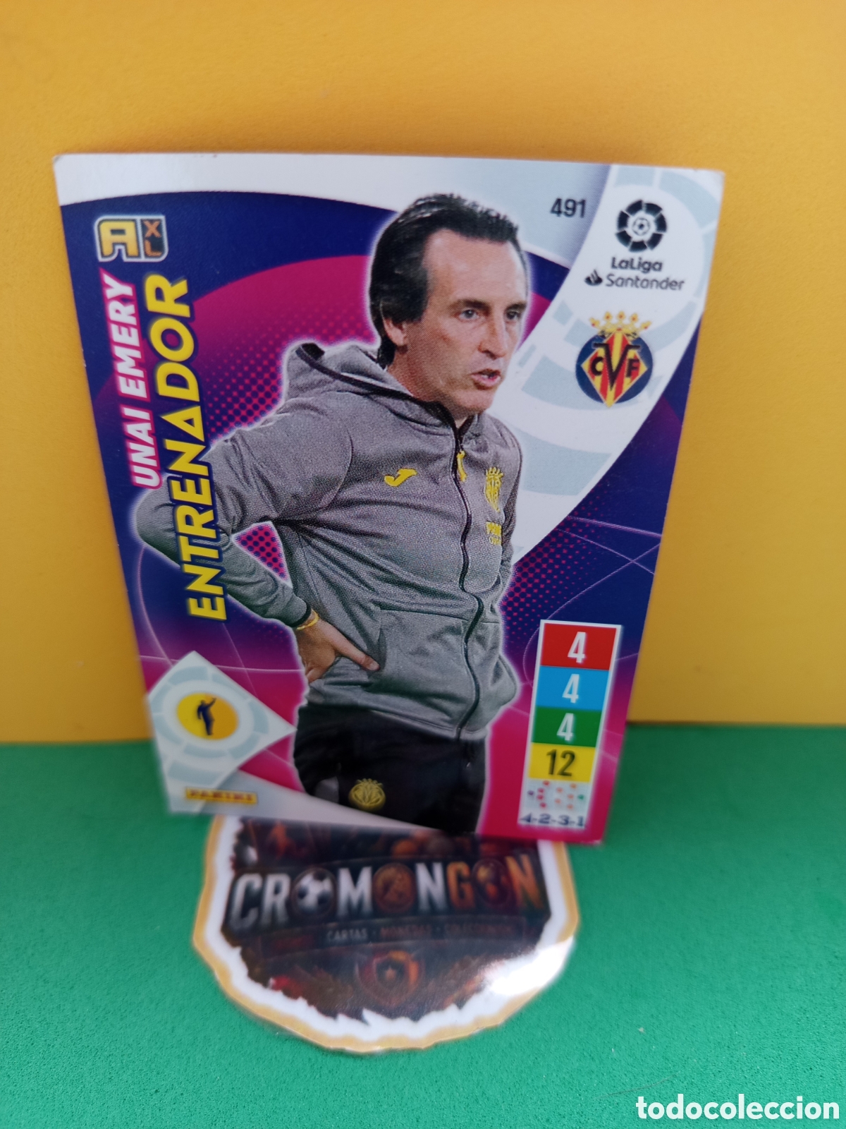 Cromos de f&uacute;tbol: ❇️ CROMO ⚽ CARD UNAI EMERY VILLARREAL 491 ENTRENADOR LIGA 21 22 2021 2022 ADRENALYN ❇️