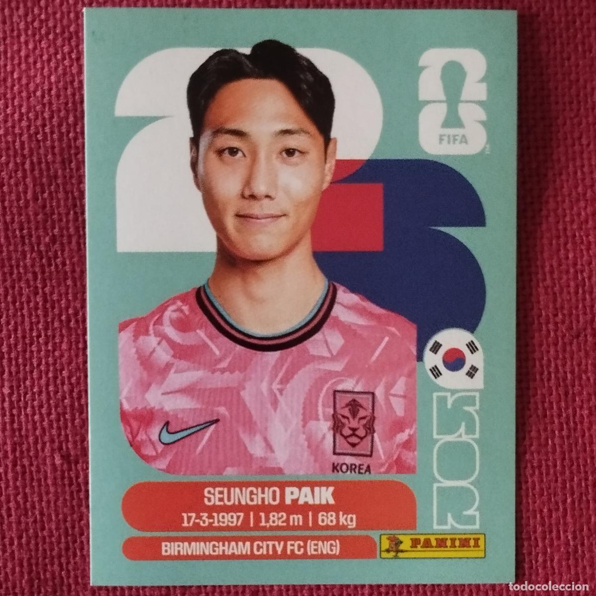 Cromos de f&uacute;tbol: SEUNGHO PAIK - KOR 14 - KOREA - MUNDIAL DE FUTBOL - FIFA WORLD CUP 2026