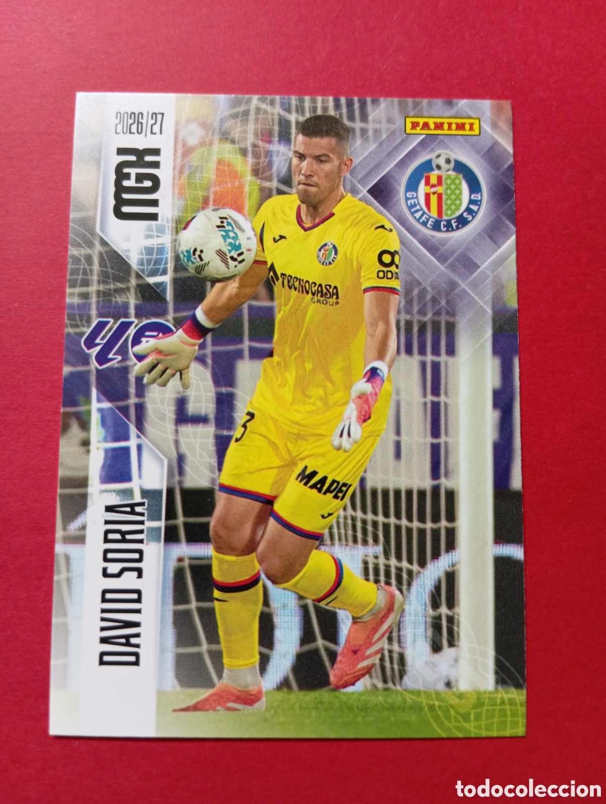 Cromos de f&uacute;tbol: David Soria Getafe n&deg;182 / PANINI MEGACRACKS 2026/2027