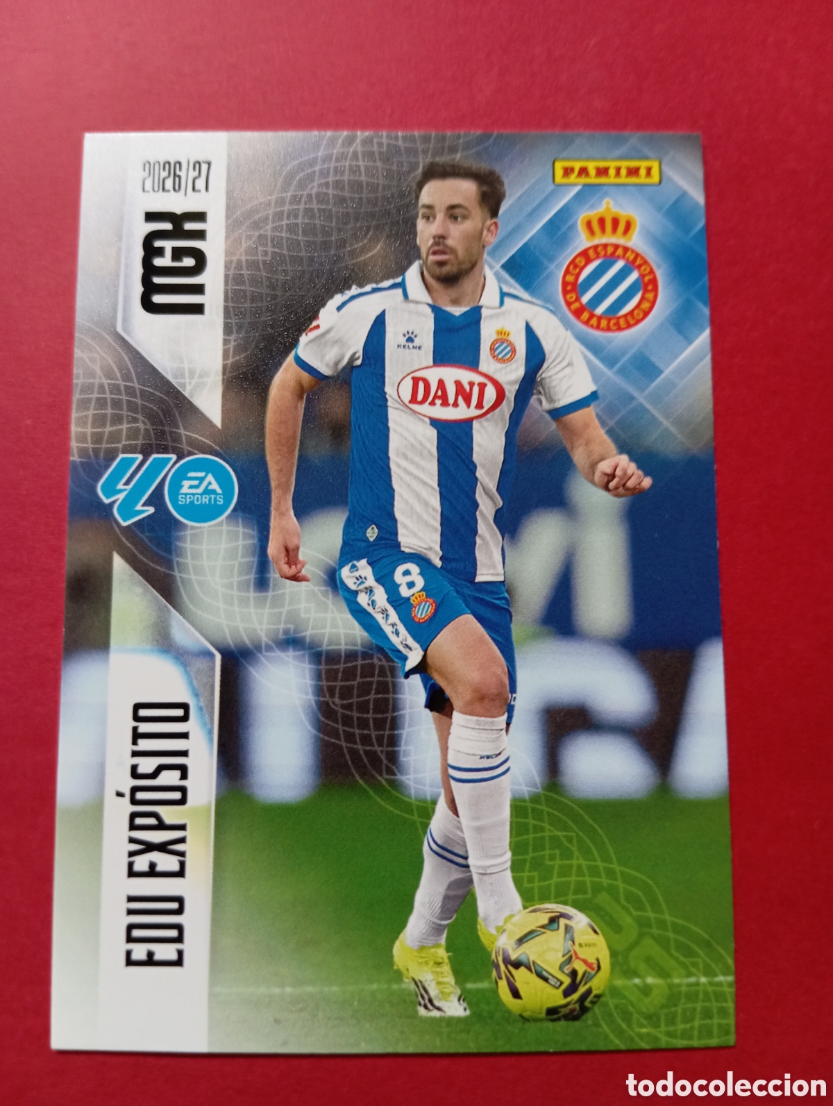 Cromos de f&uacute;tbol: Edu Exp&oacute;sito Espanyol n&deg;174 / PANINI MEGACRACKS 2026/2027