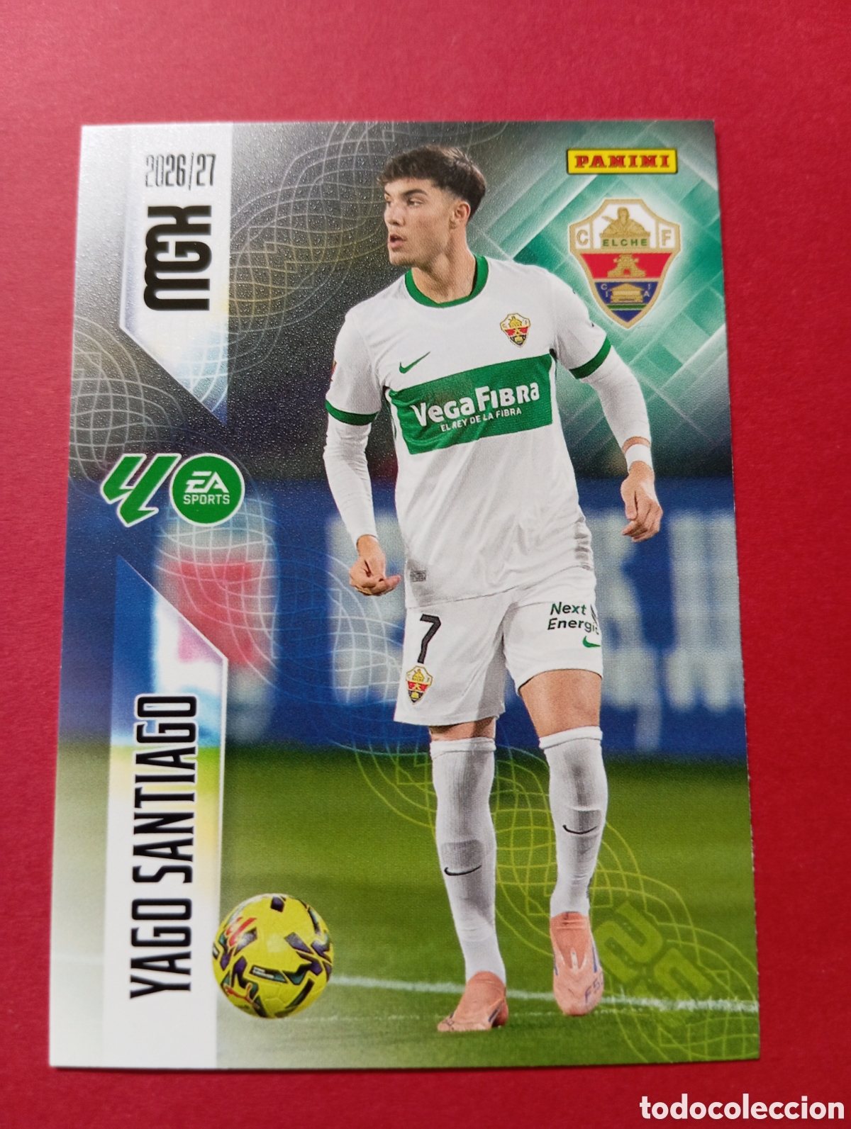 Cromos de f&uacute;tbol: Yago Santiago Elche n&deg;161 / PANINI MEGACRACKS 2026/2027